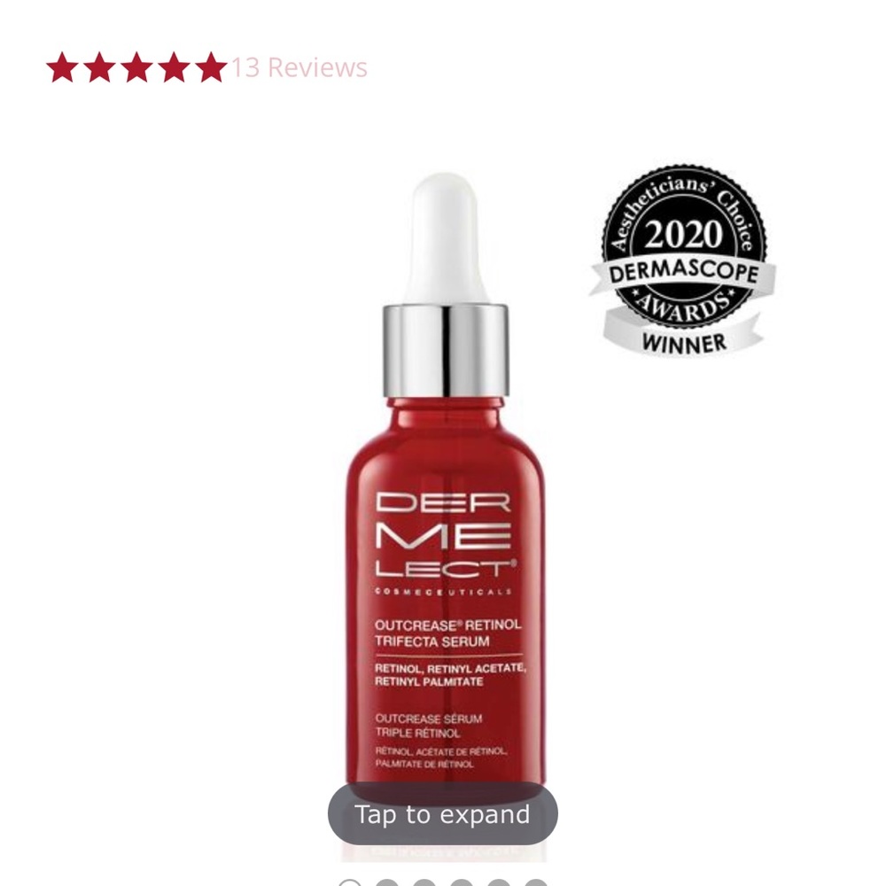 Dermelect outcrease retinol trifecta serum